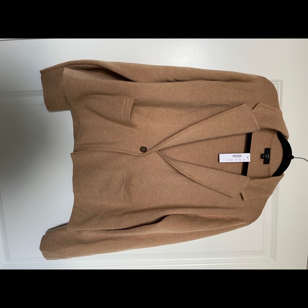 NWT Jcrew One Button Sweater Blazer